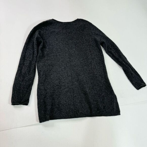 Magaschoni Sweater Womens Small Black Cashmere V-Neck Pullover Preppy mature - Picture 6 of 7